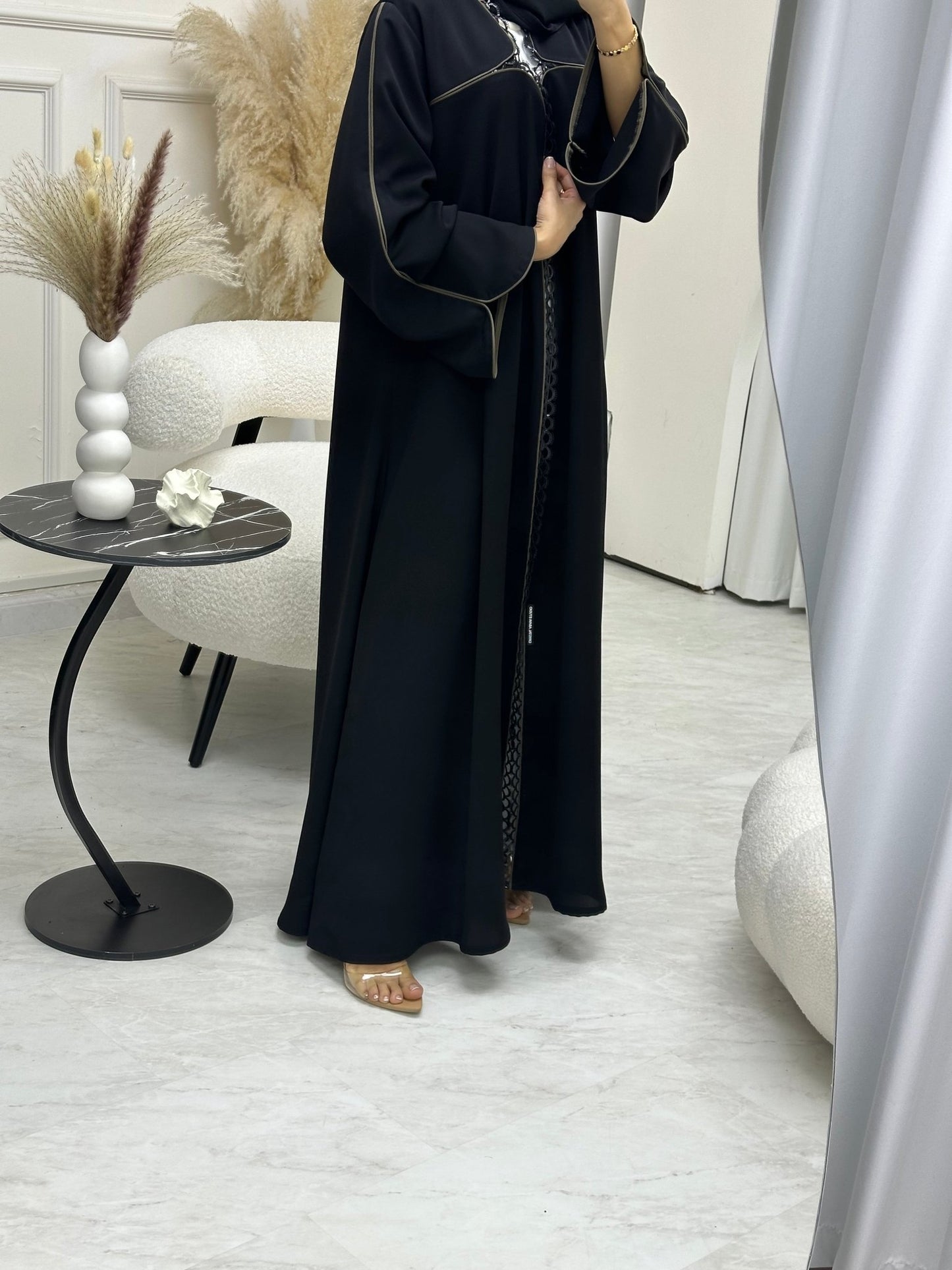 C 0690 Black Ramadan Abaya