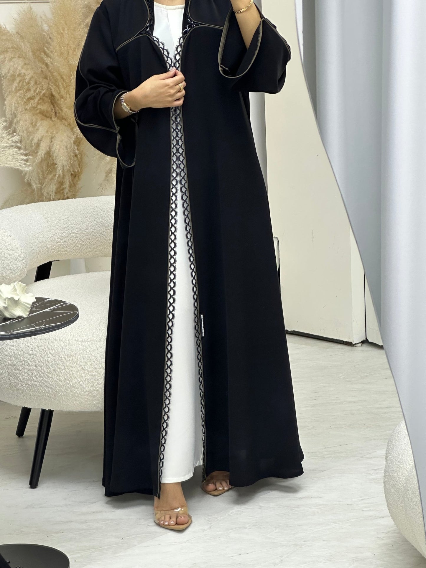 C 0690 Black Ramadan Abaya