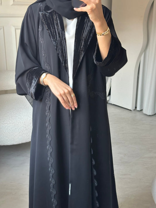 C 0706 Coat Black Abaya