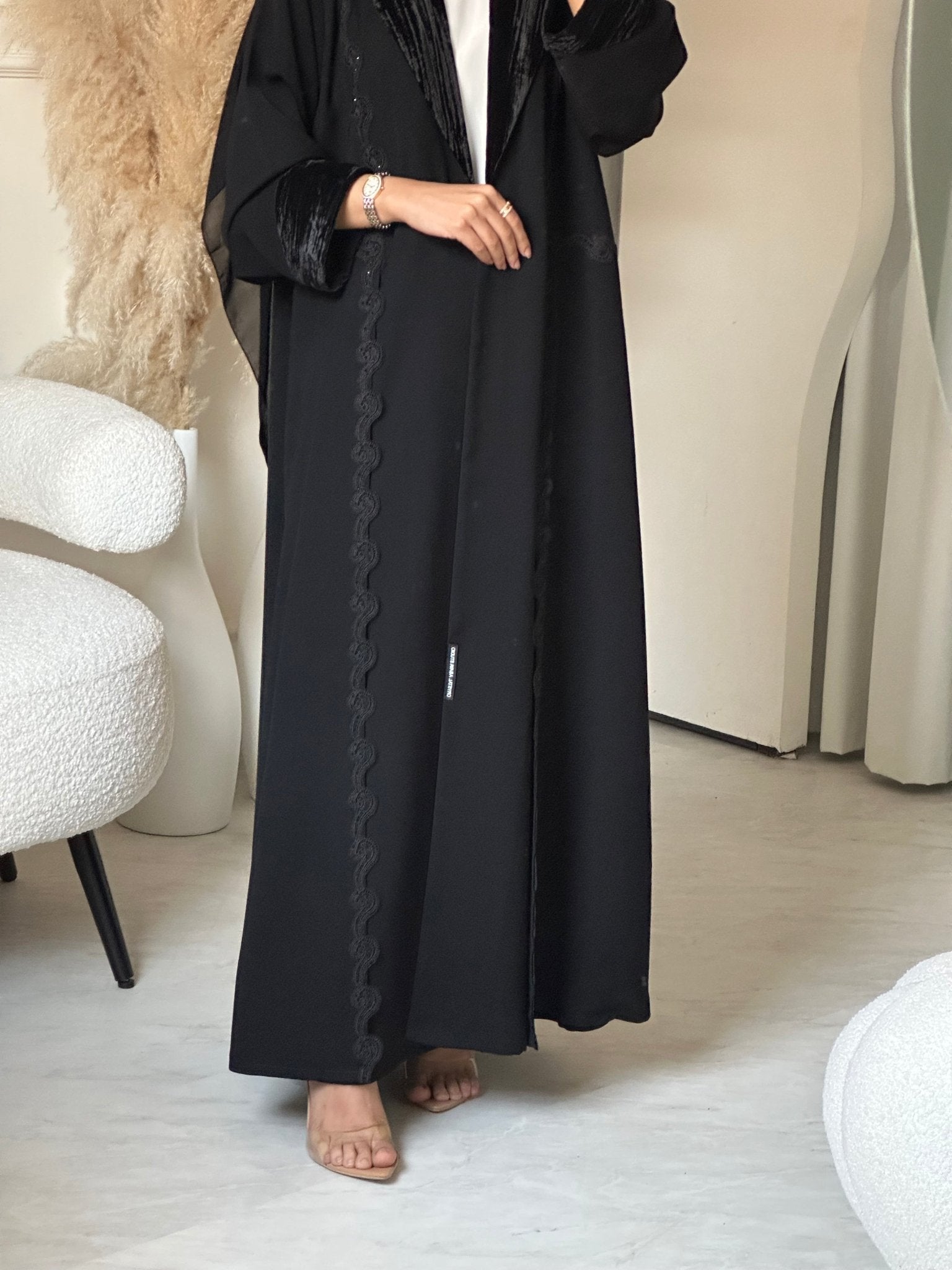 C 0706 Coat Black Abaya