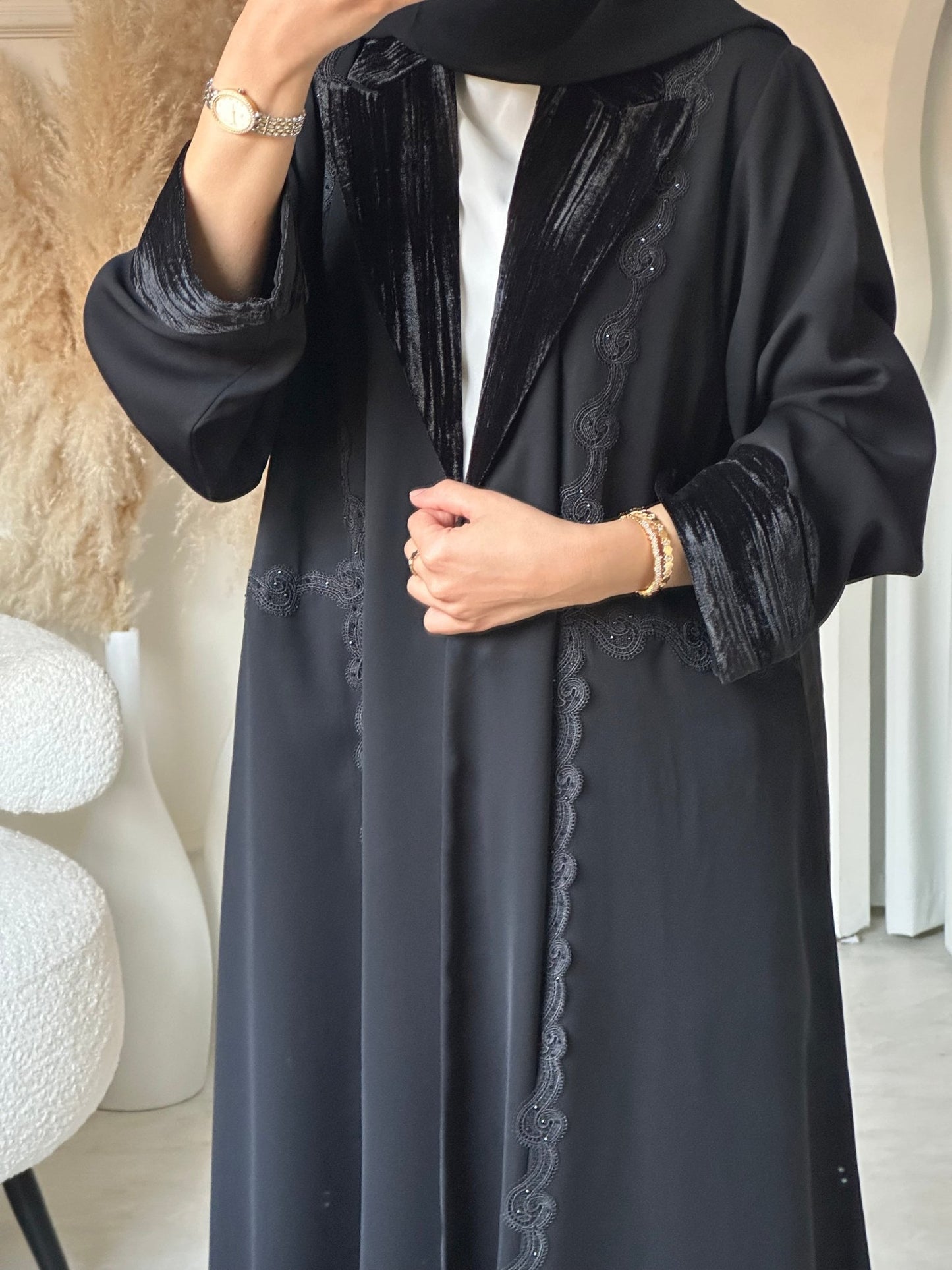 C 0706 Coat Black Abaya