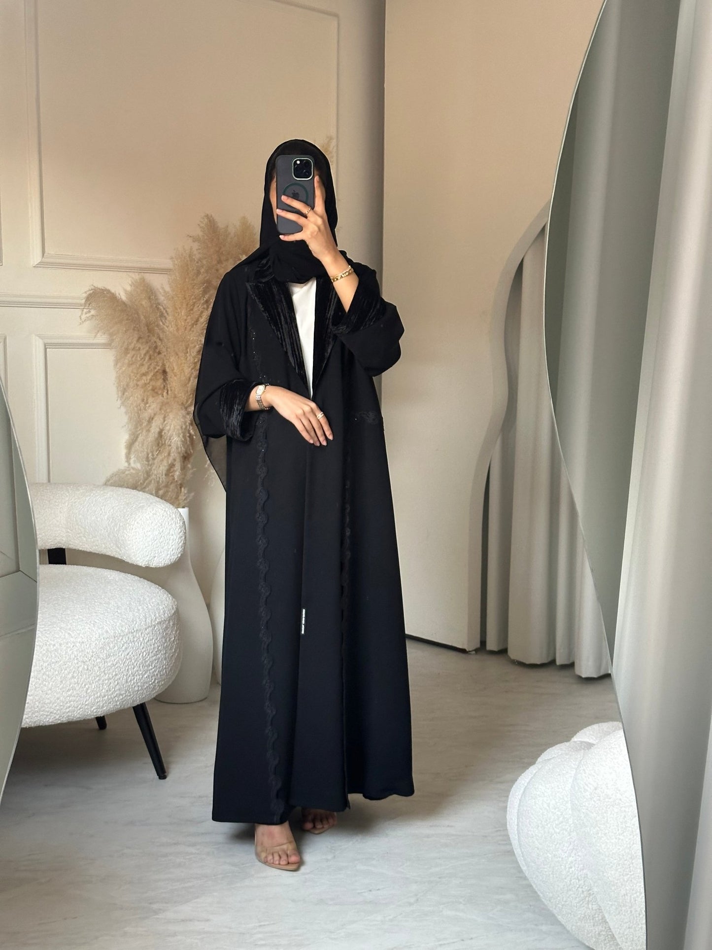 C 0706 Coat Black Abaya