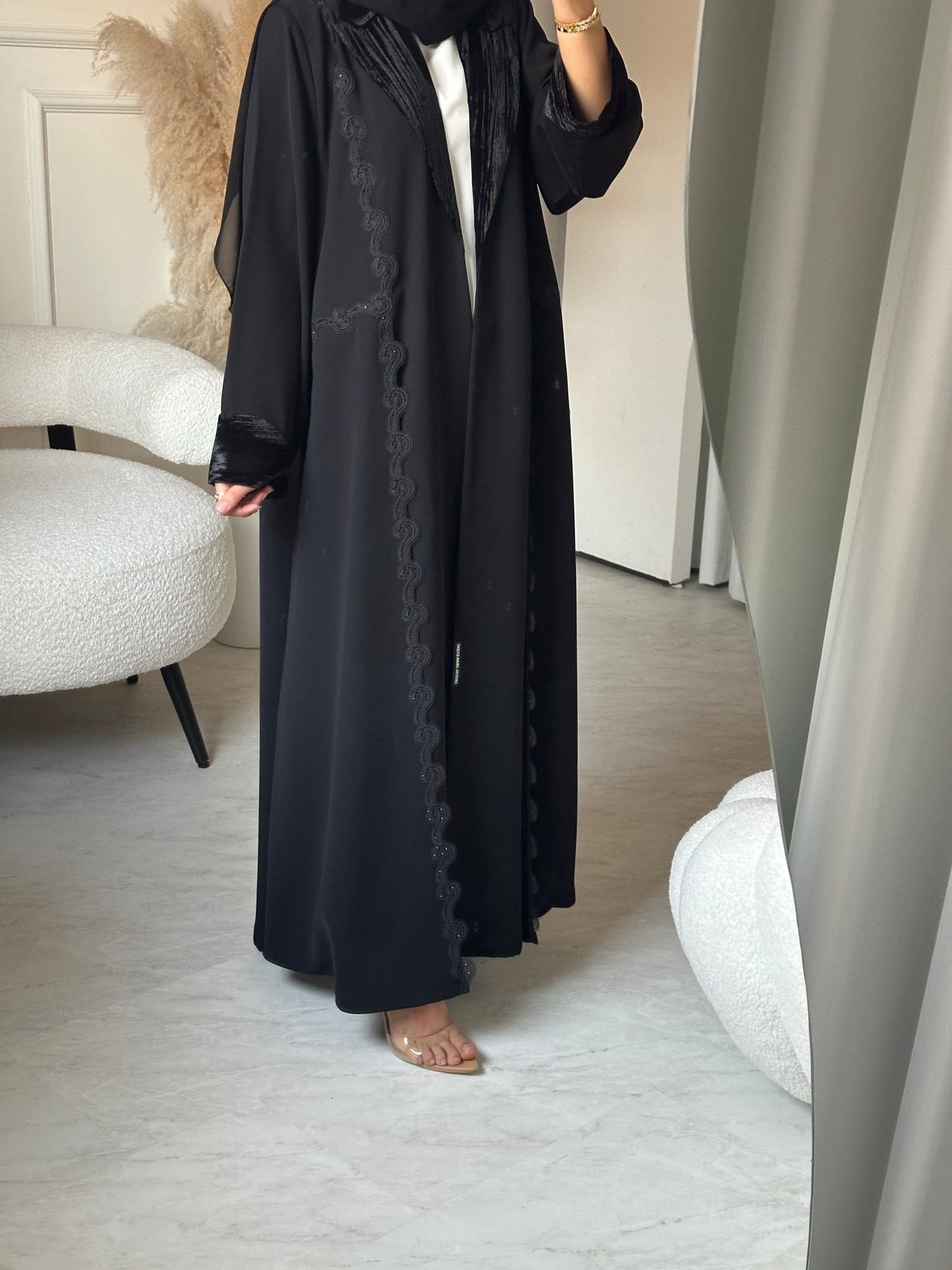 C 0706 Coat Black Abaya