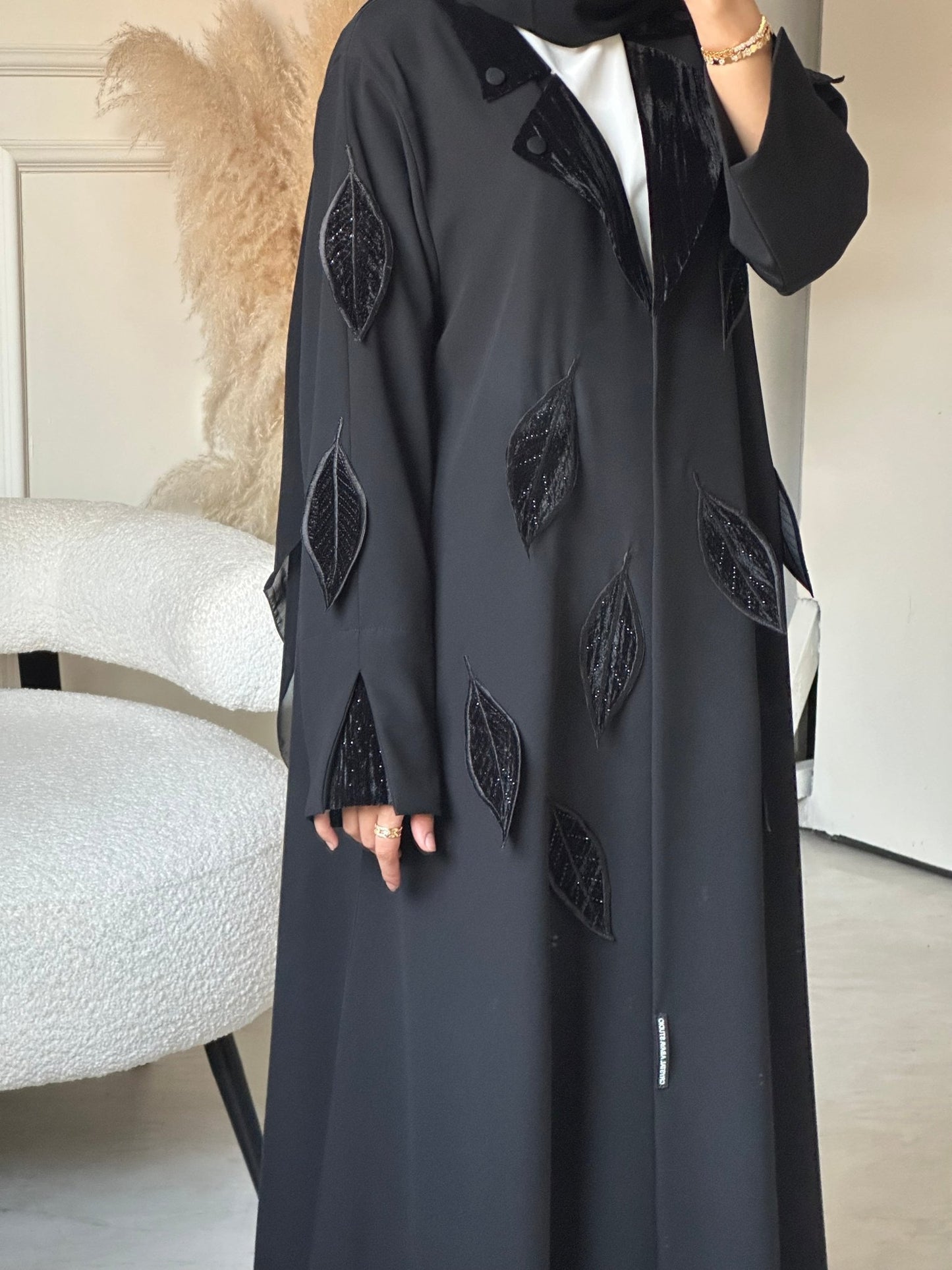 C 0707 Coat Black Abaya