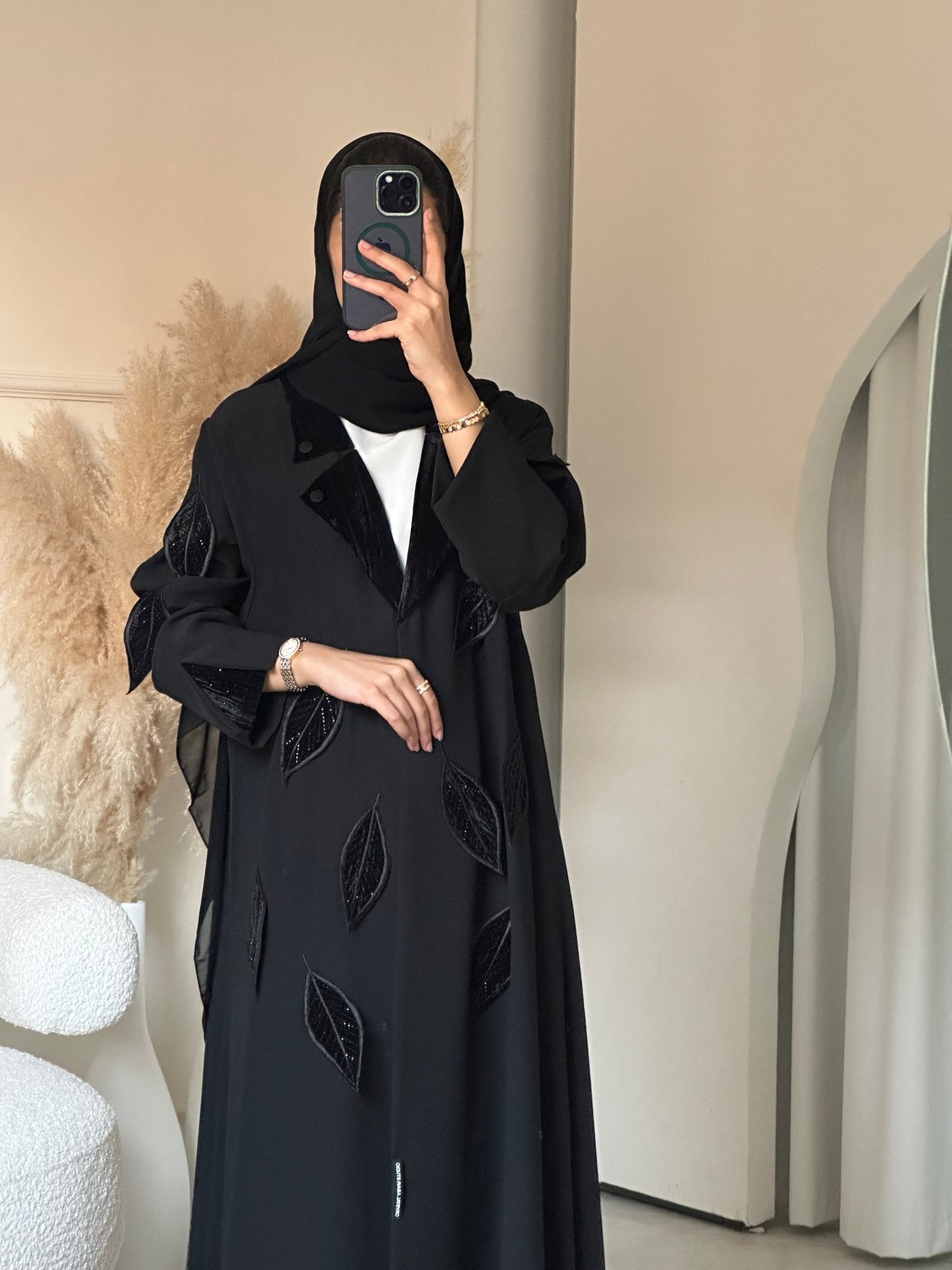 C 0707 Coat Black Abaya