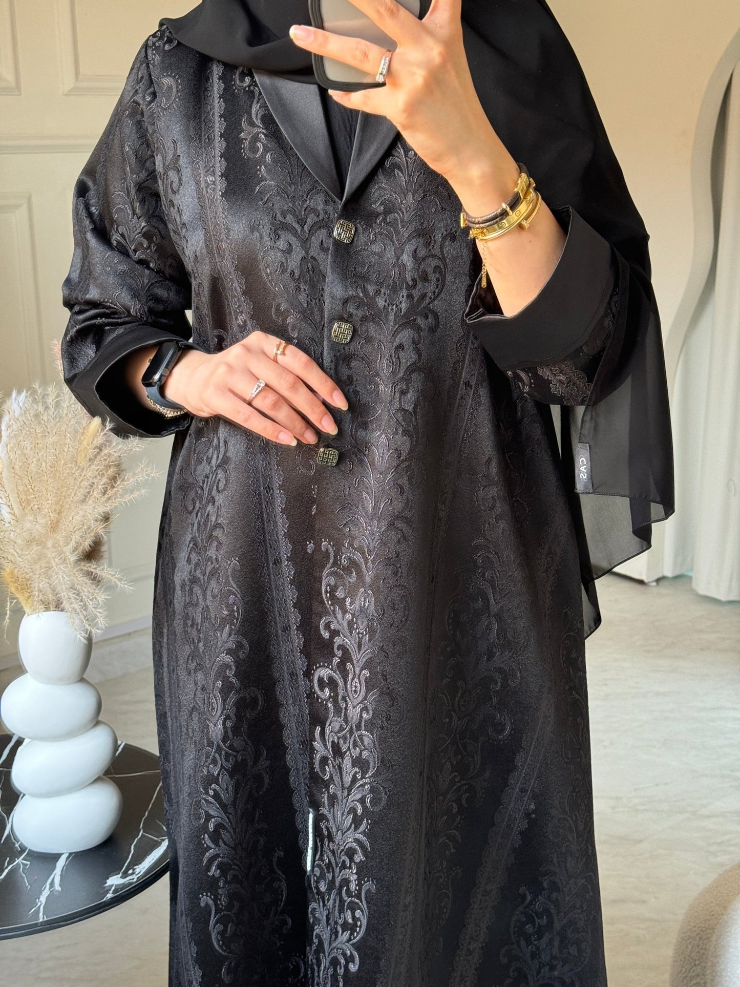 C 0712 Coat Black Abaya