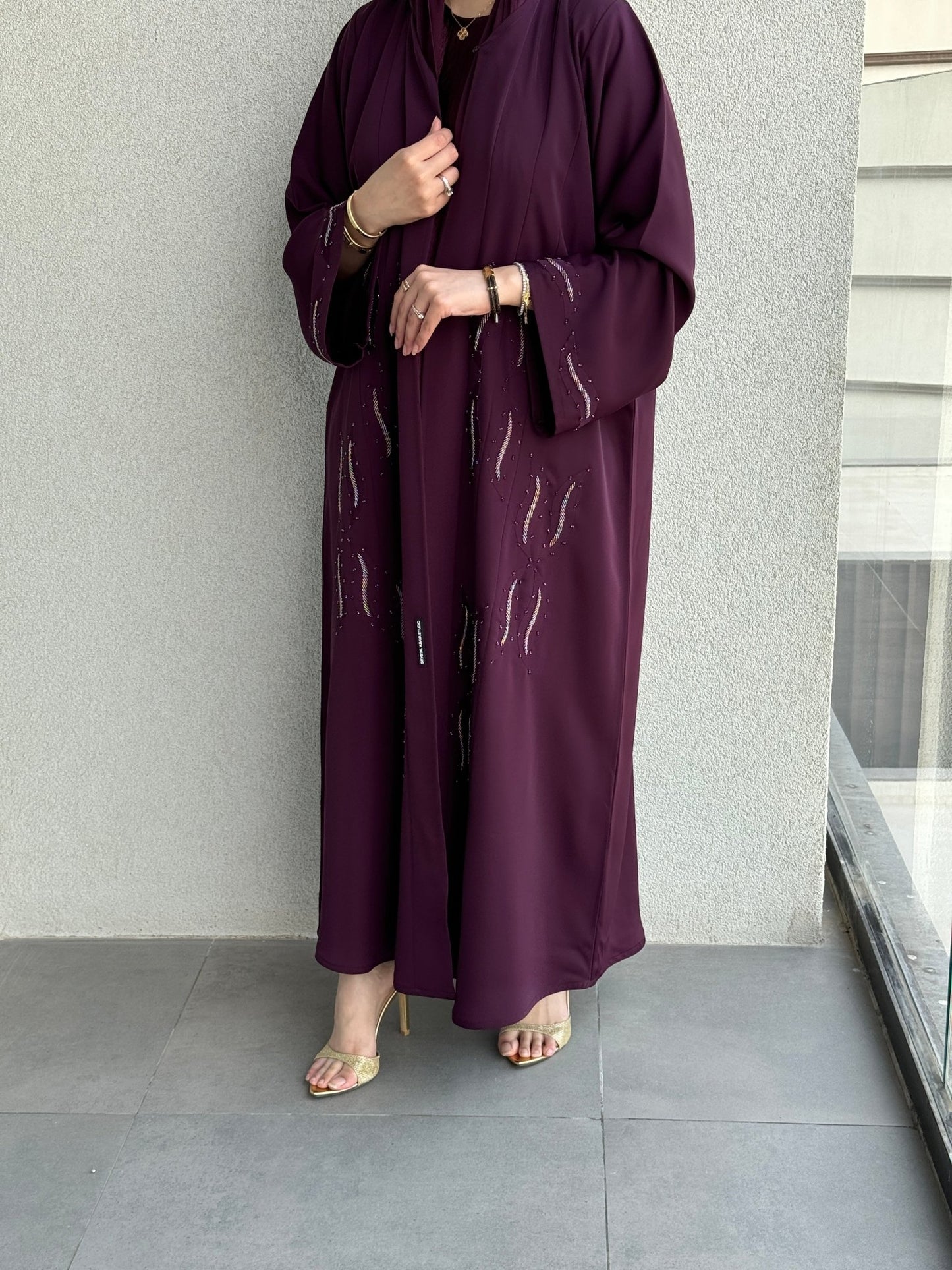 C 0717 Purple Abaya