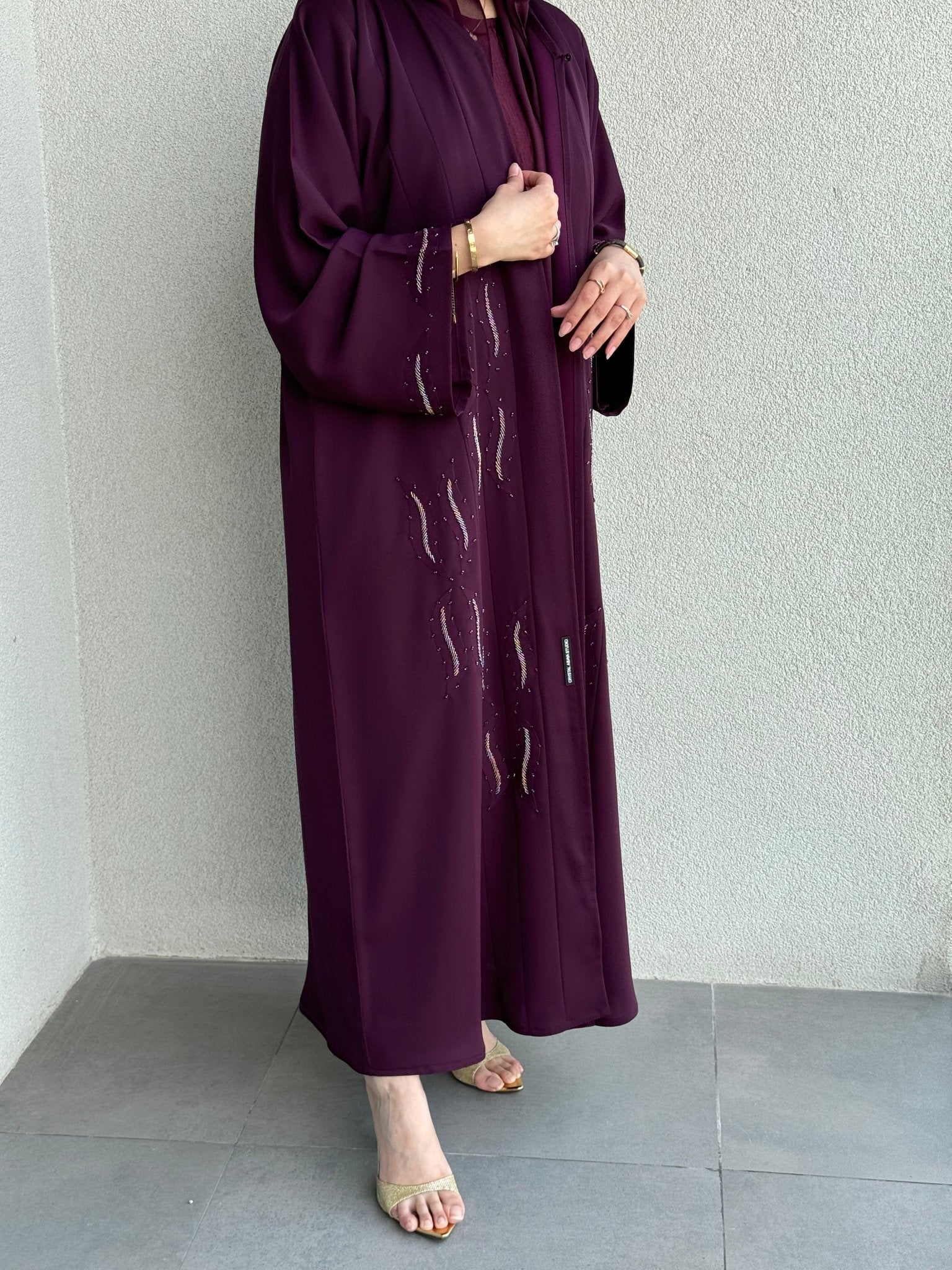 C 0717 Purple Abaya