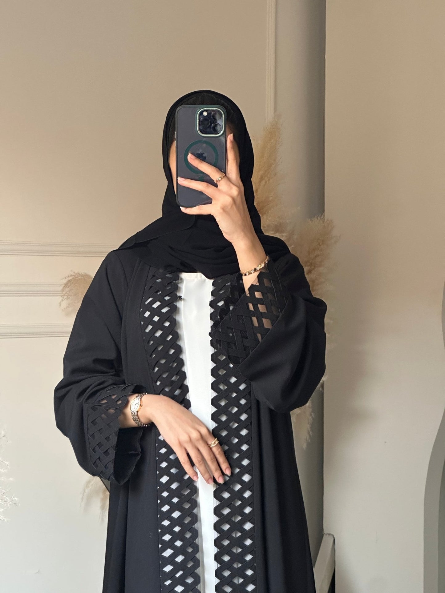 C 0727 Black Abaya