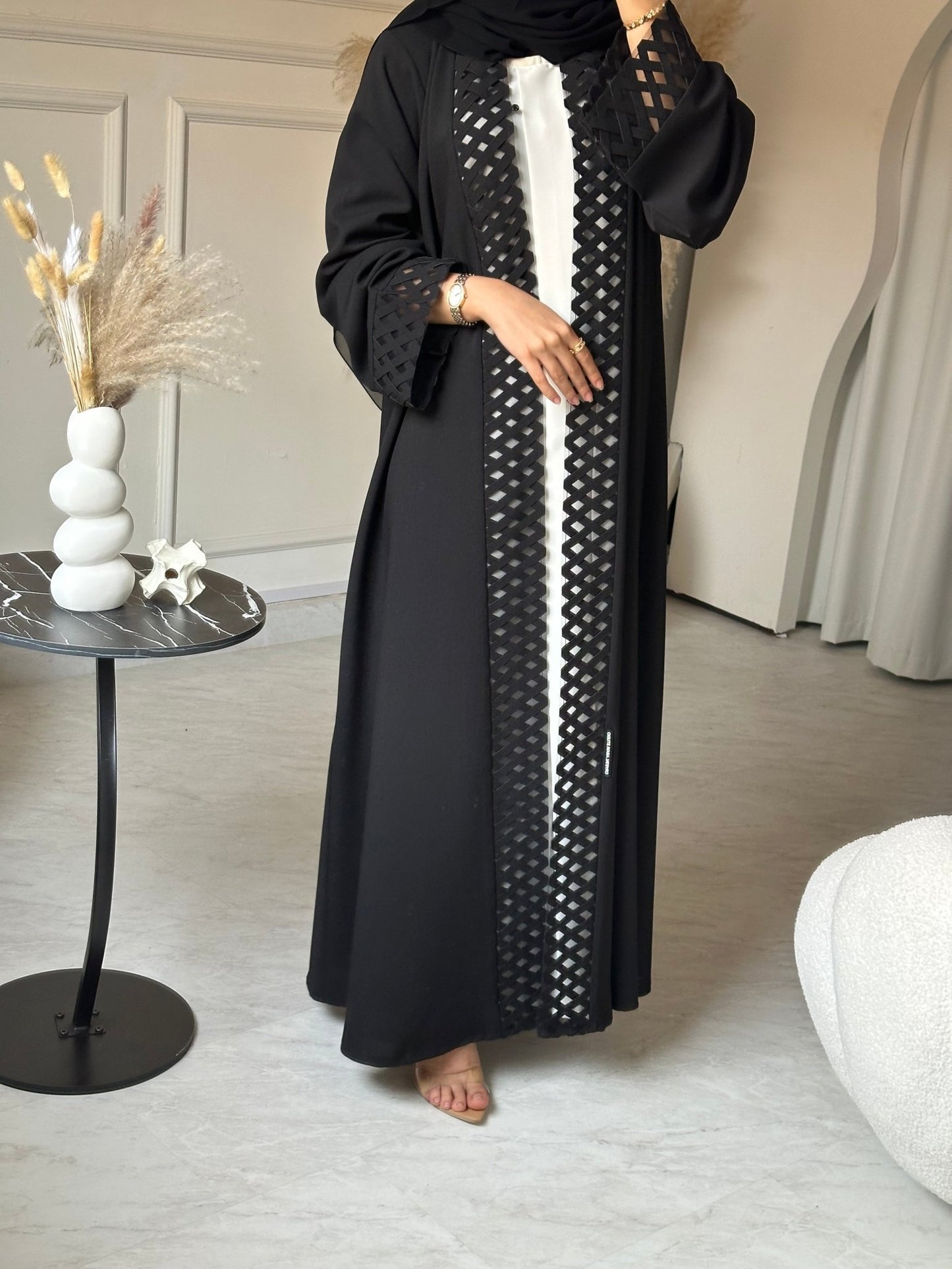 C 0727 Black Abaya