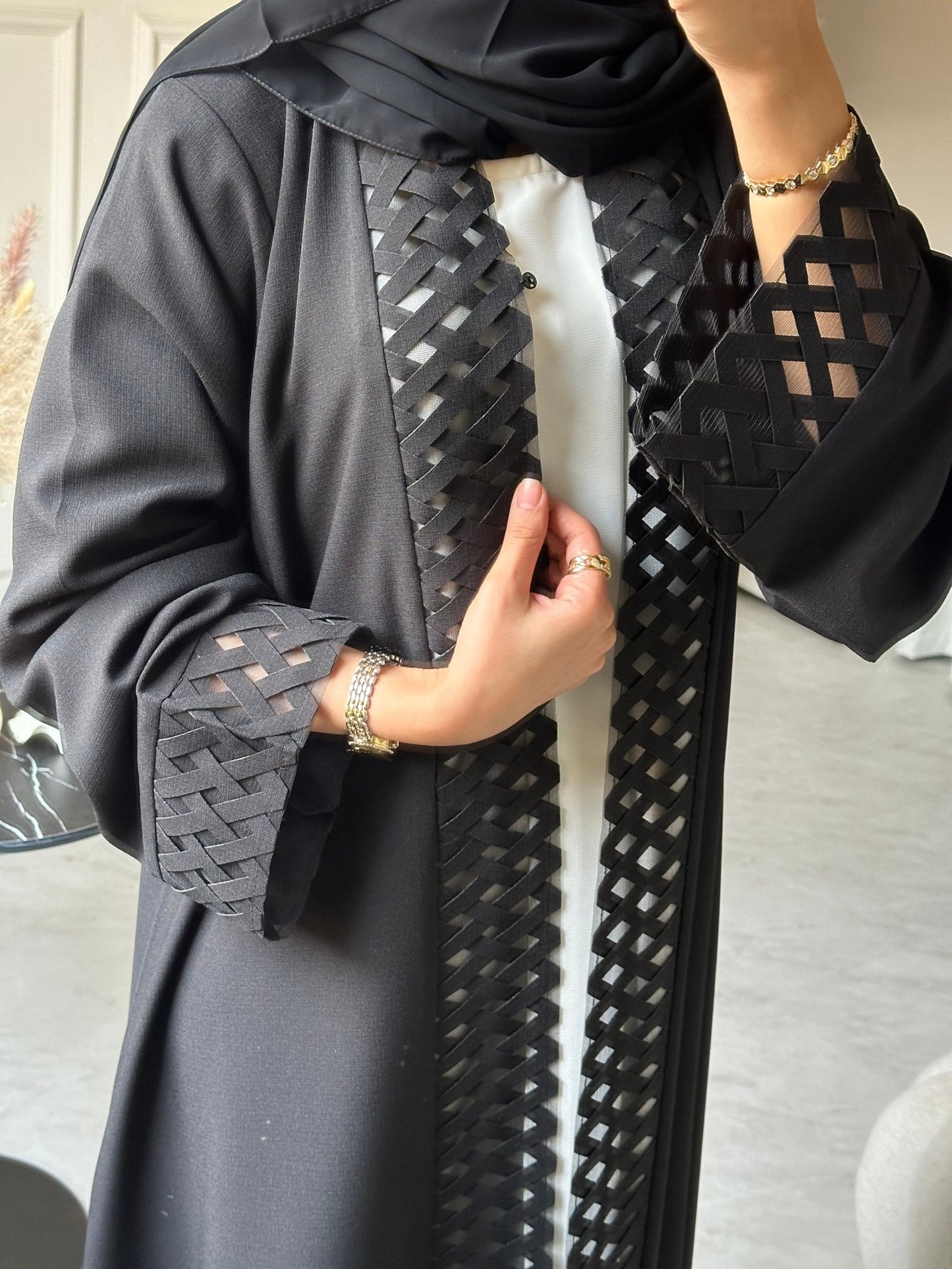 C 0727 Black Abaya