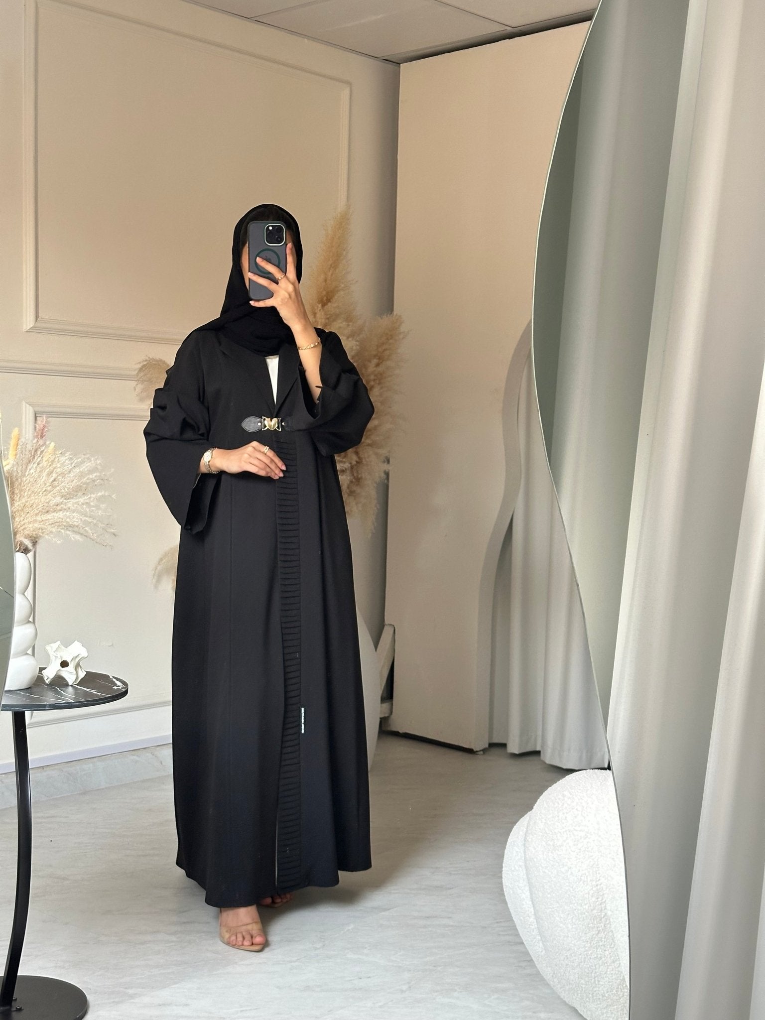 C 0728 Coat Black Abaya