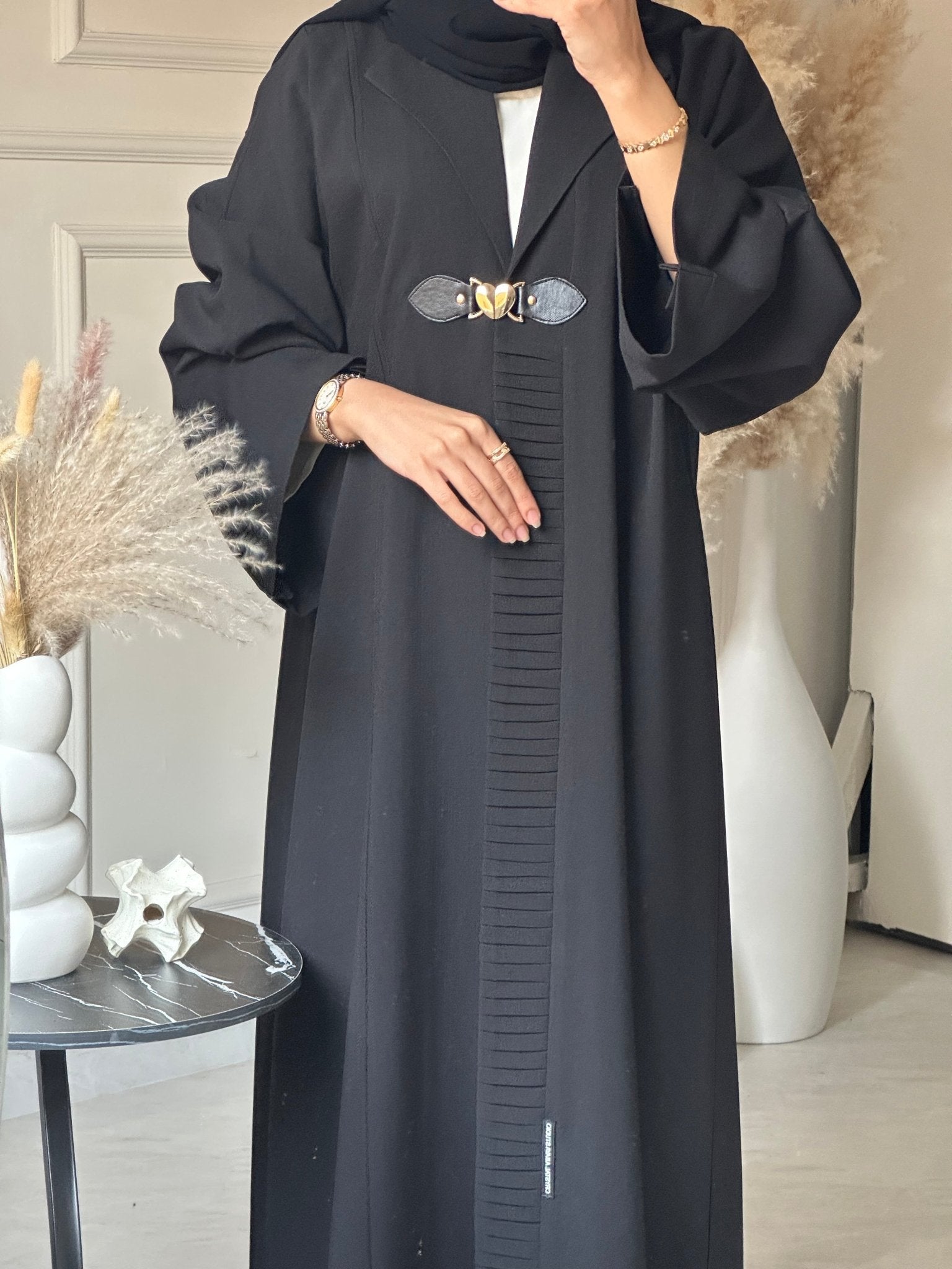 C 0728 Coat Black Abaya