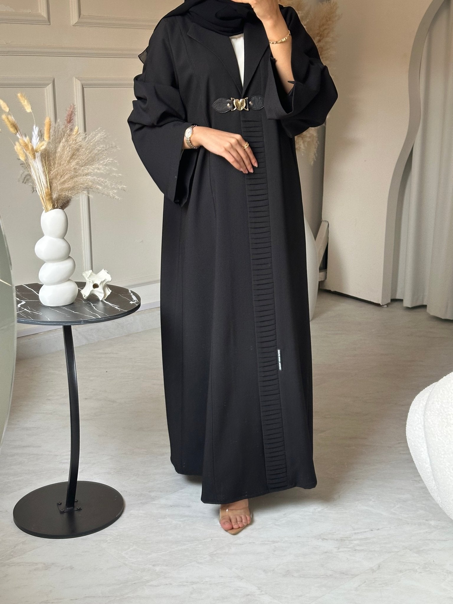 C 0728 Coat Black Abaya