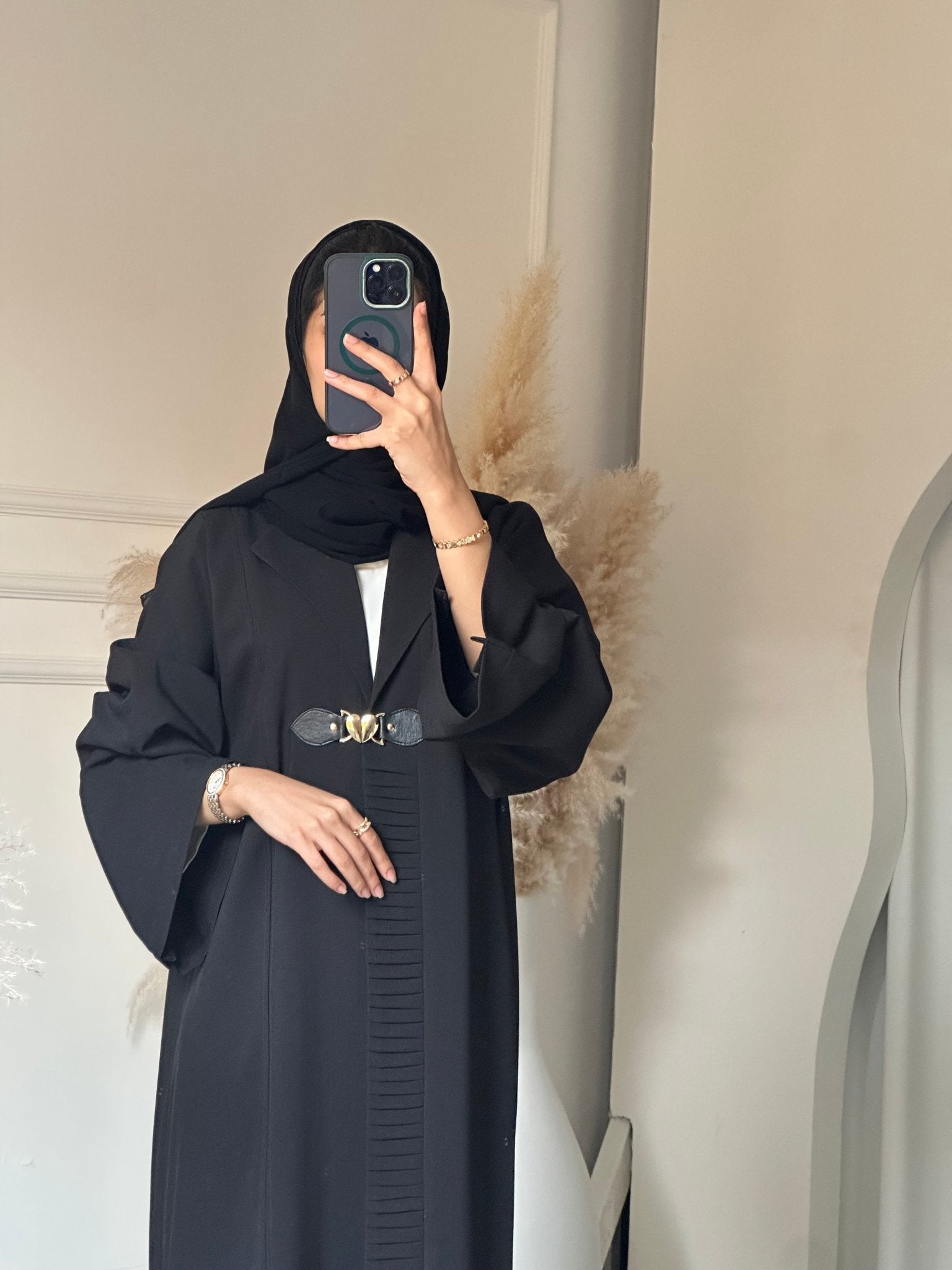 C 0728 Coat Black Abaya