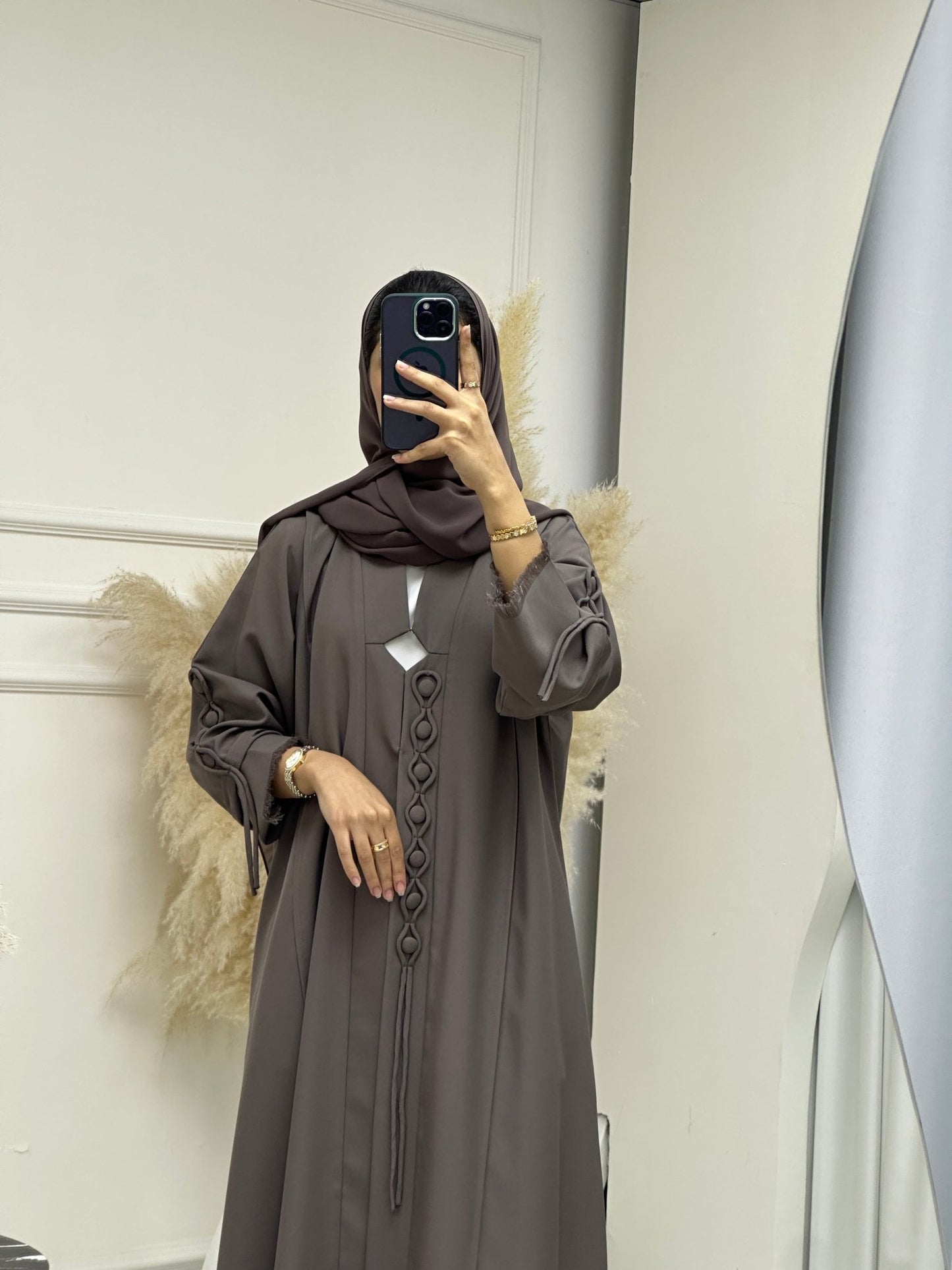 C 0741 Chocolate Brown Abaya