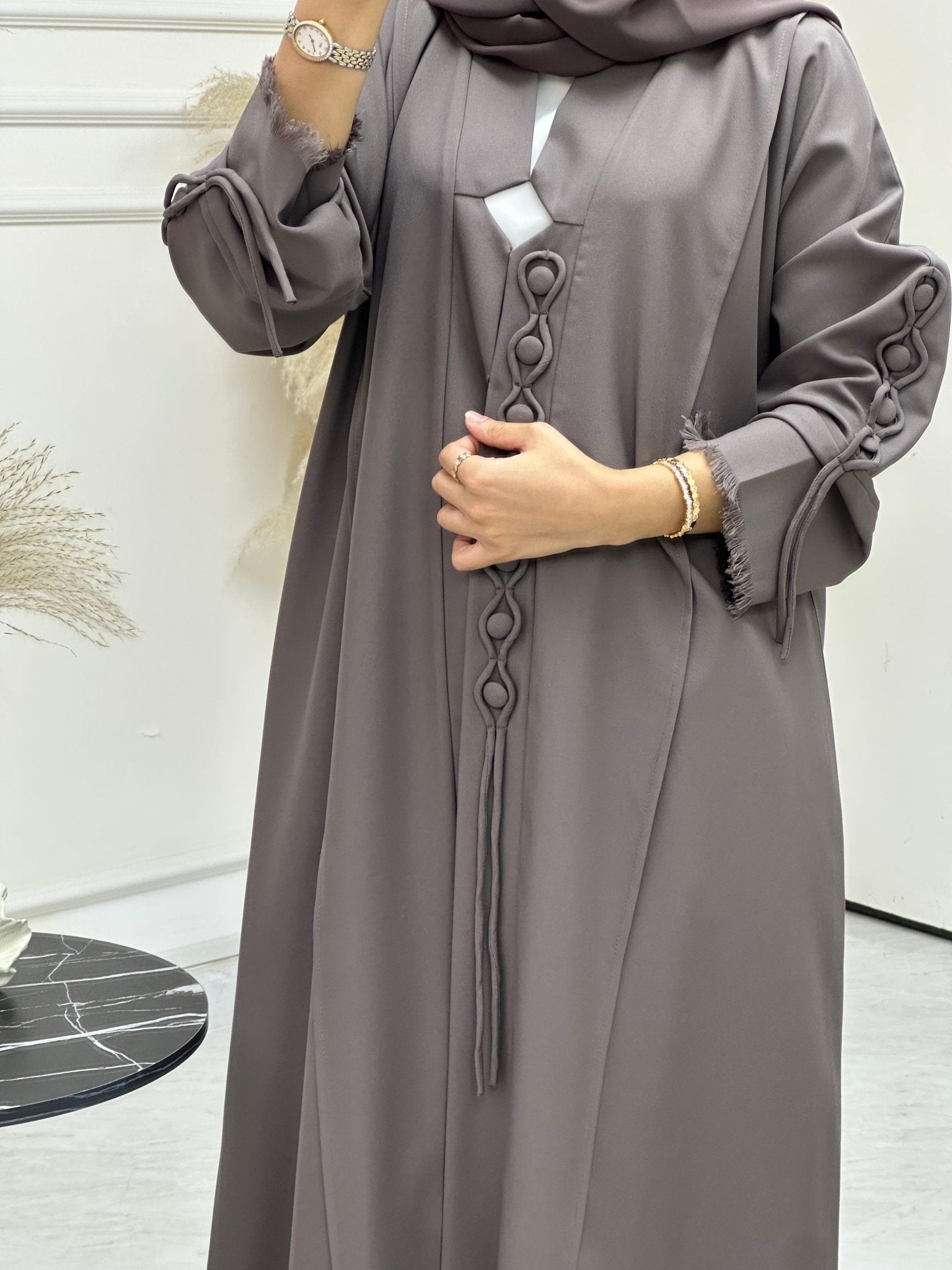 C 0741 Chocolate Brown Abaya