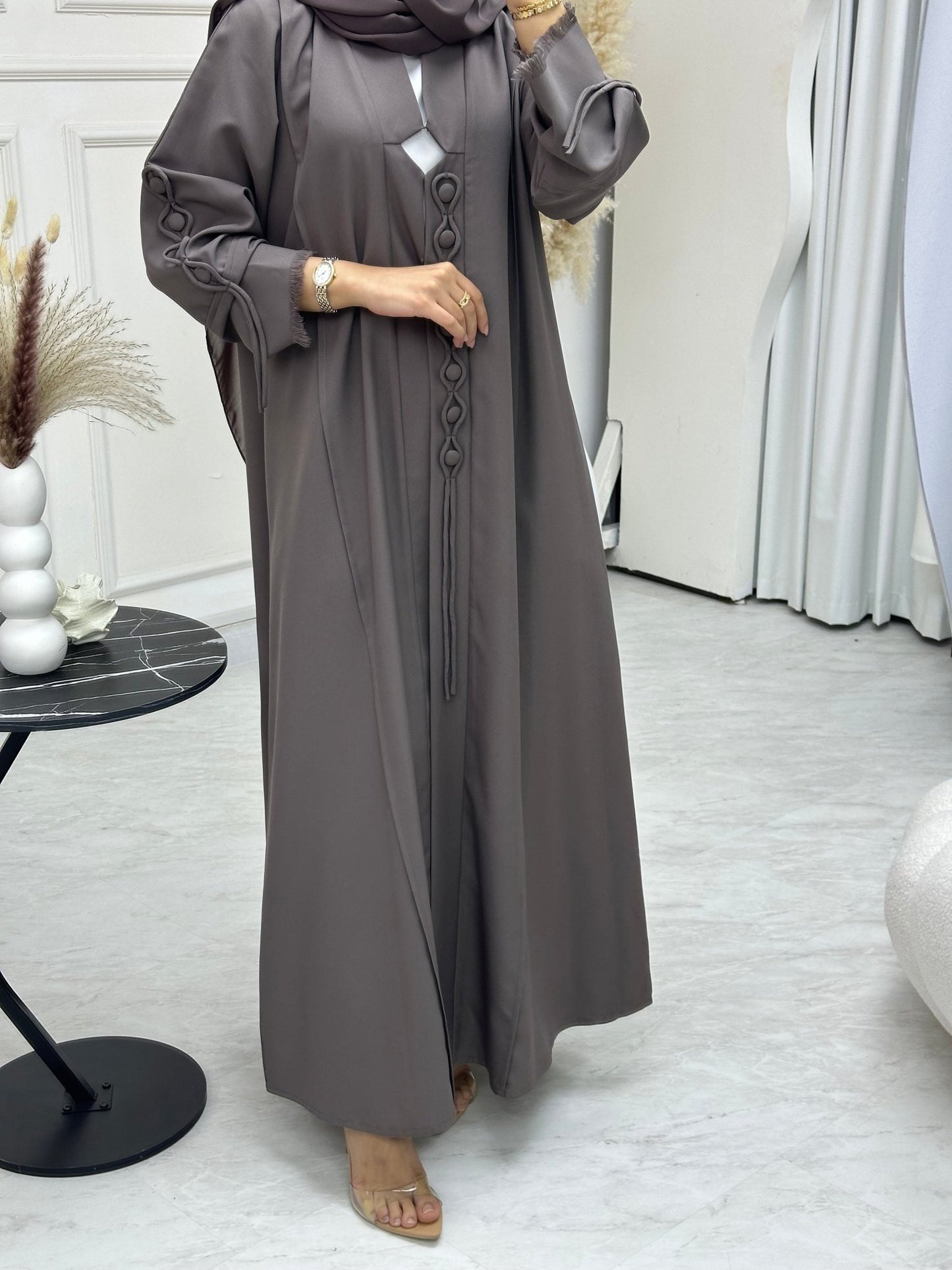 C 0741 Chocolate Brown Abaya