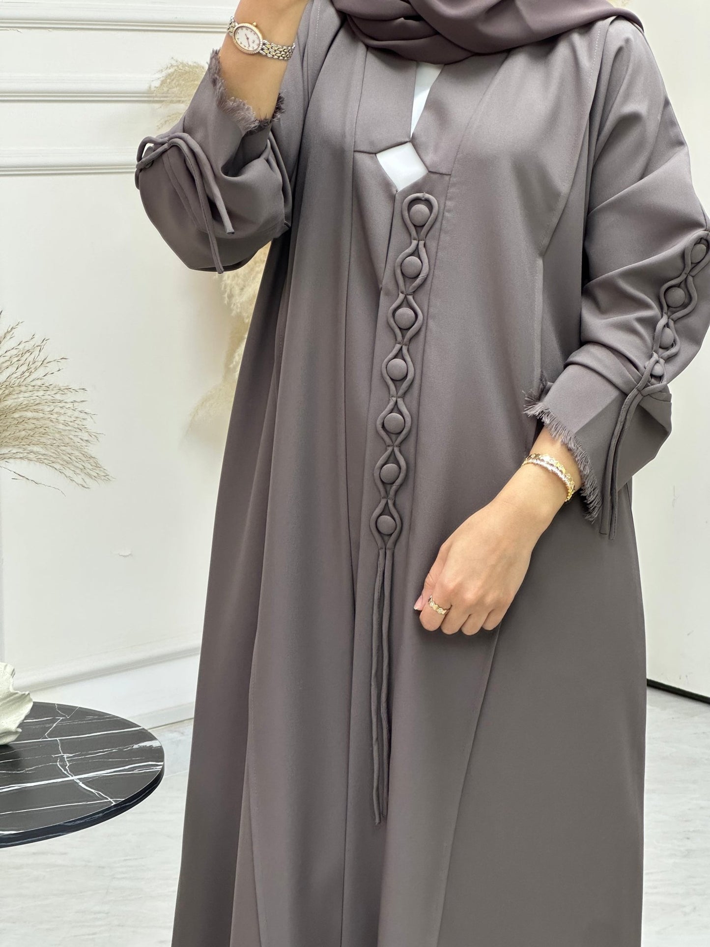 C 0741 Chocolate Brown Abaya