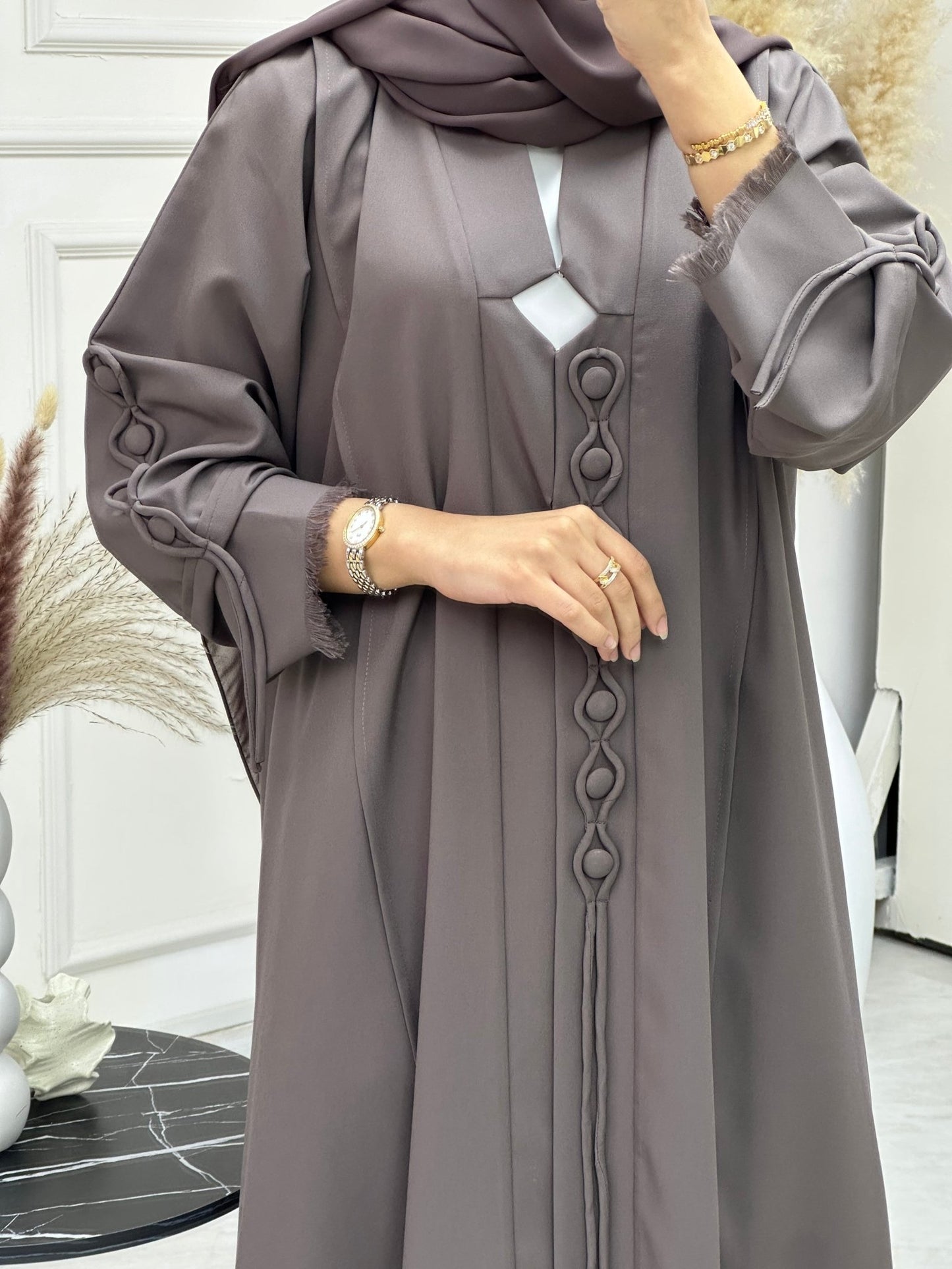 C 0741 Chocolate Brown Abaya