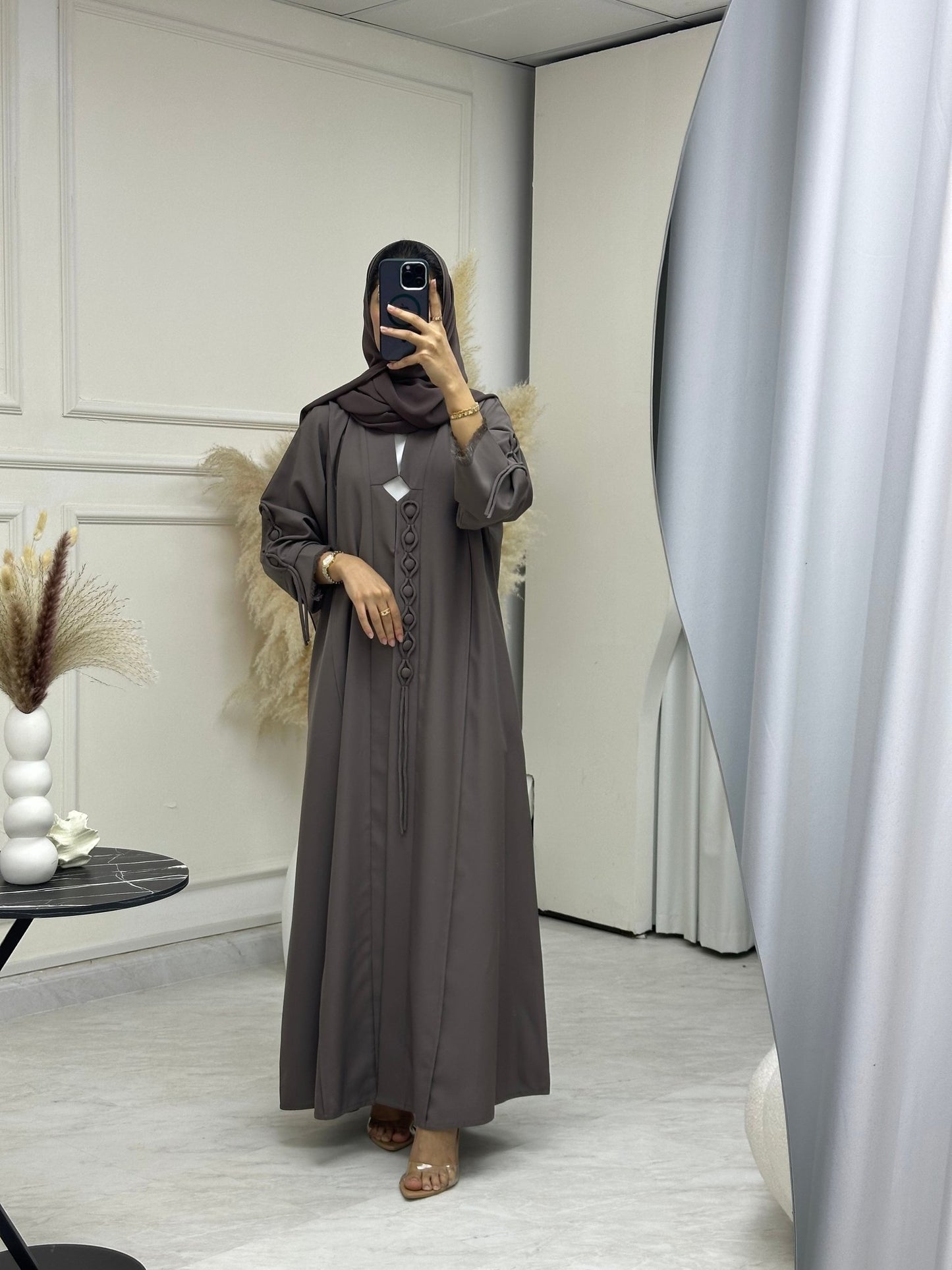 C 0741 Chocolate Brown Abaya