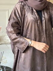 C 0754 - 02 Brown Printed Abaya