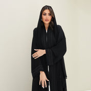 C 0757 Black Lace Abaya