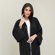 C 0765 Black Lace Abaya