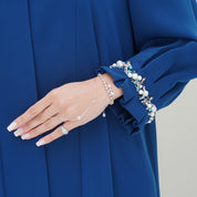 C 0767 Teal Beaded Abaya