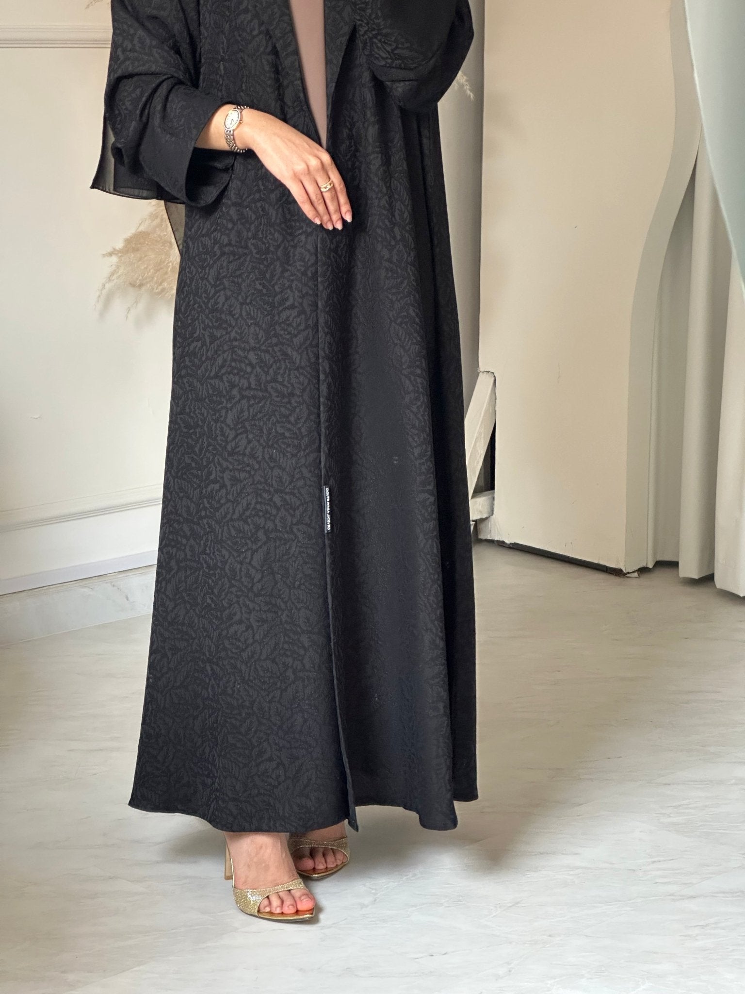 C 0791 Black Coat Abaya