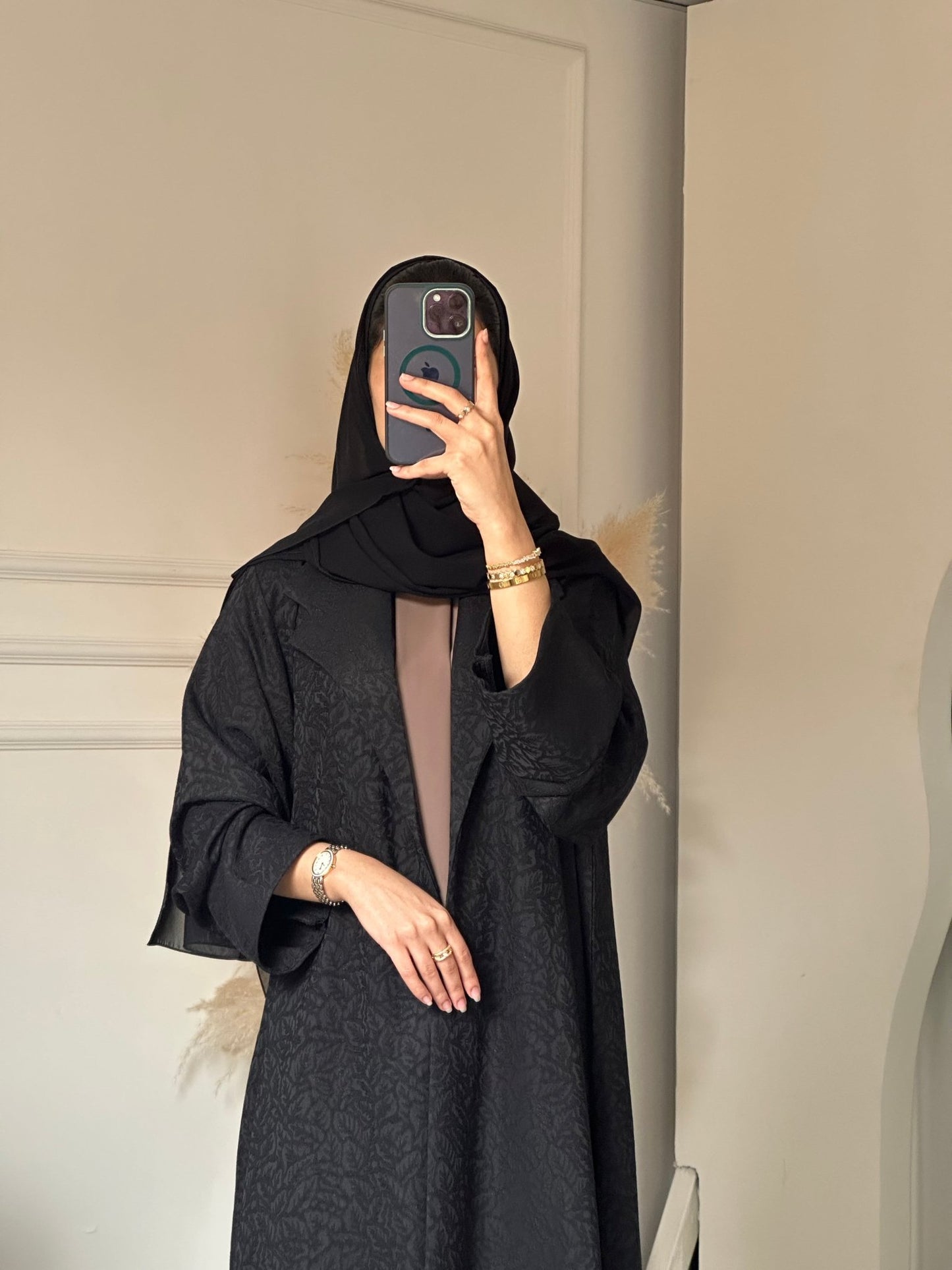 C 0791 Black Coat Abaya