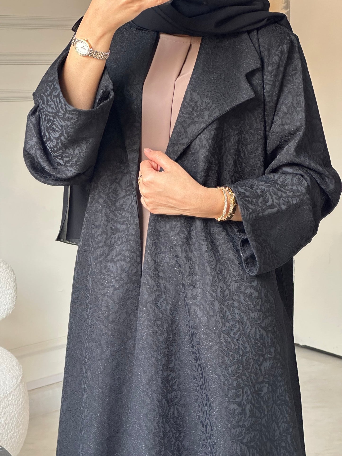 C 0791 Black Coat Abaya