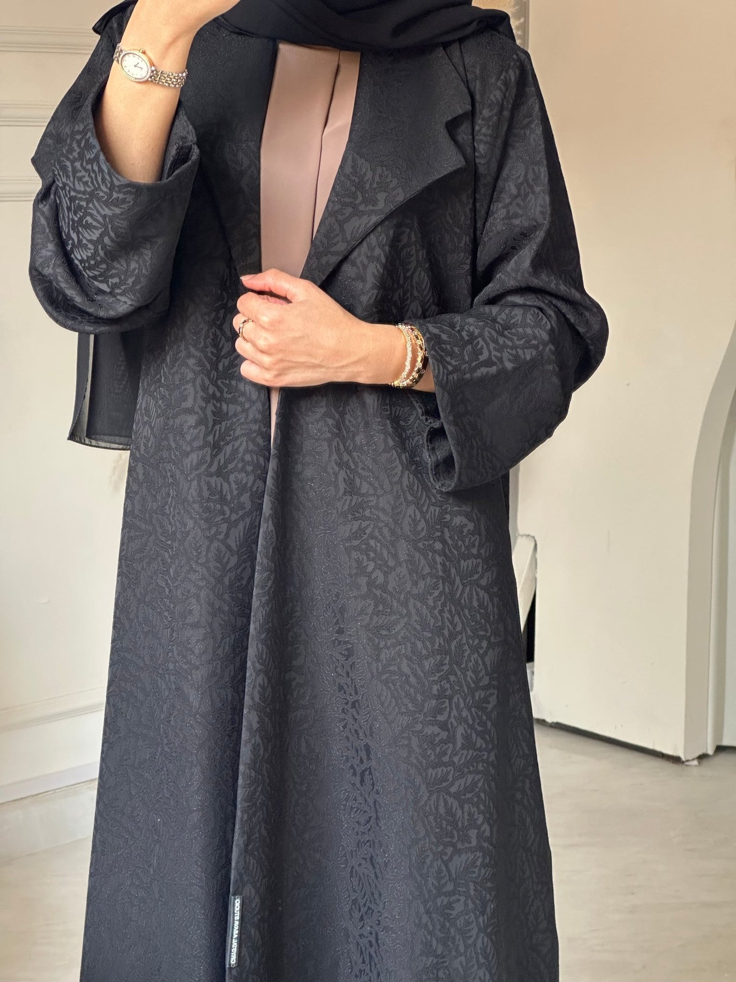 C 0791 Black Coat Abaya