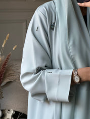 C 0801 Mint Beaded Abaya
