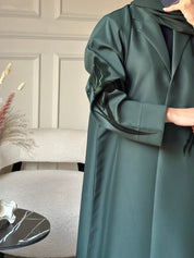 C 0802 Green Coat Abaya