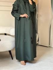 C 0802 Green Coat Abaya