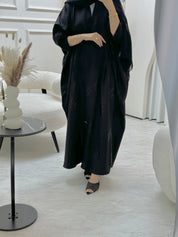 C 0814 Black Bisht Abaya