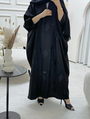 C 0814 Black Bisht Abaya