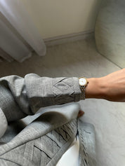 C 0825 Light Grey Abaya