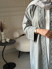 C 0825 Light Grey Abaya