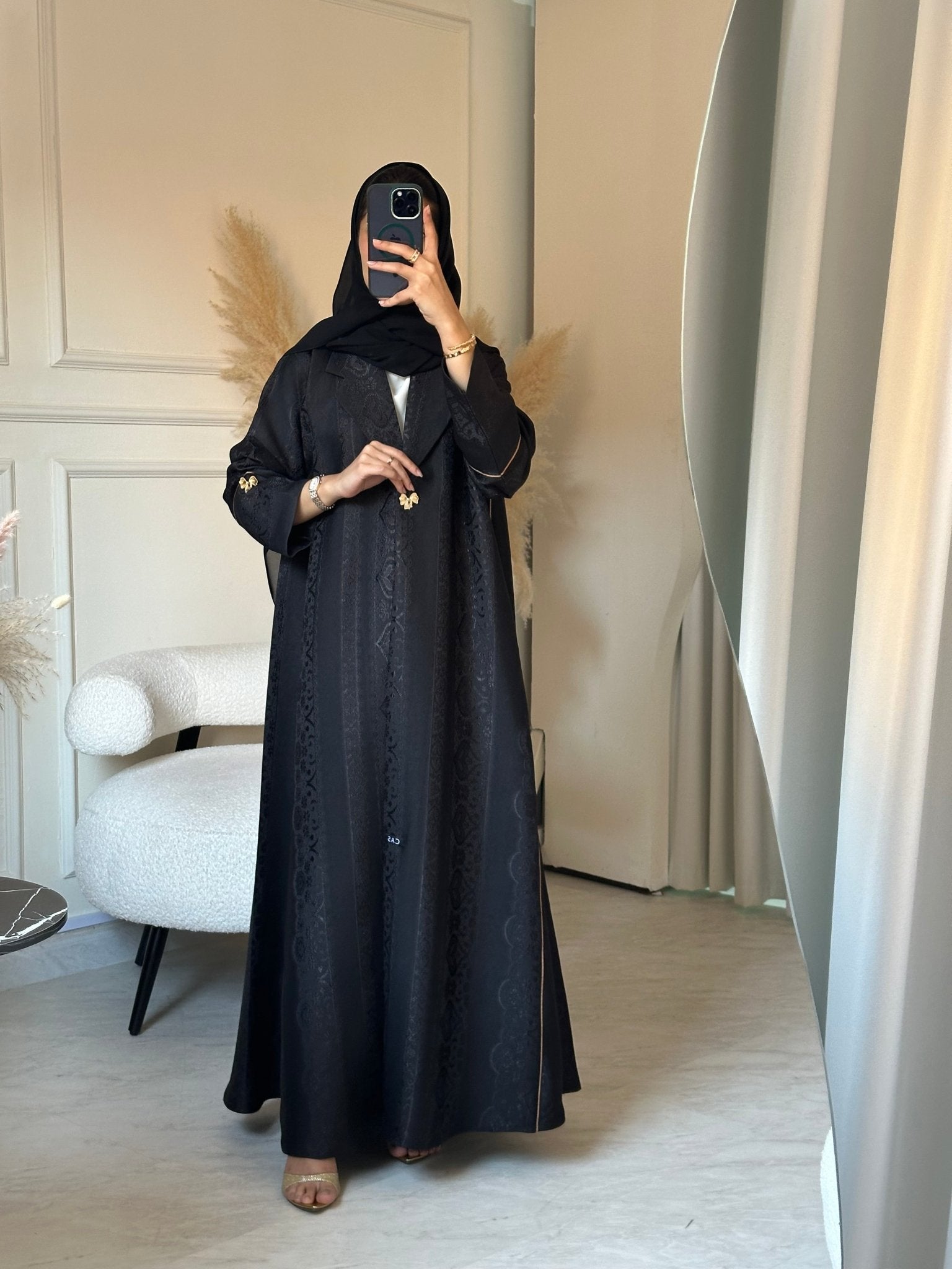 C 0841 Black Coat Abaya