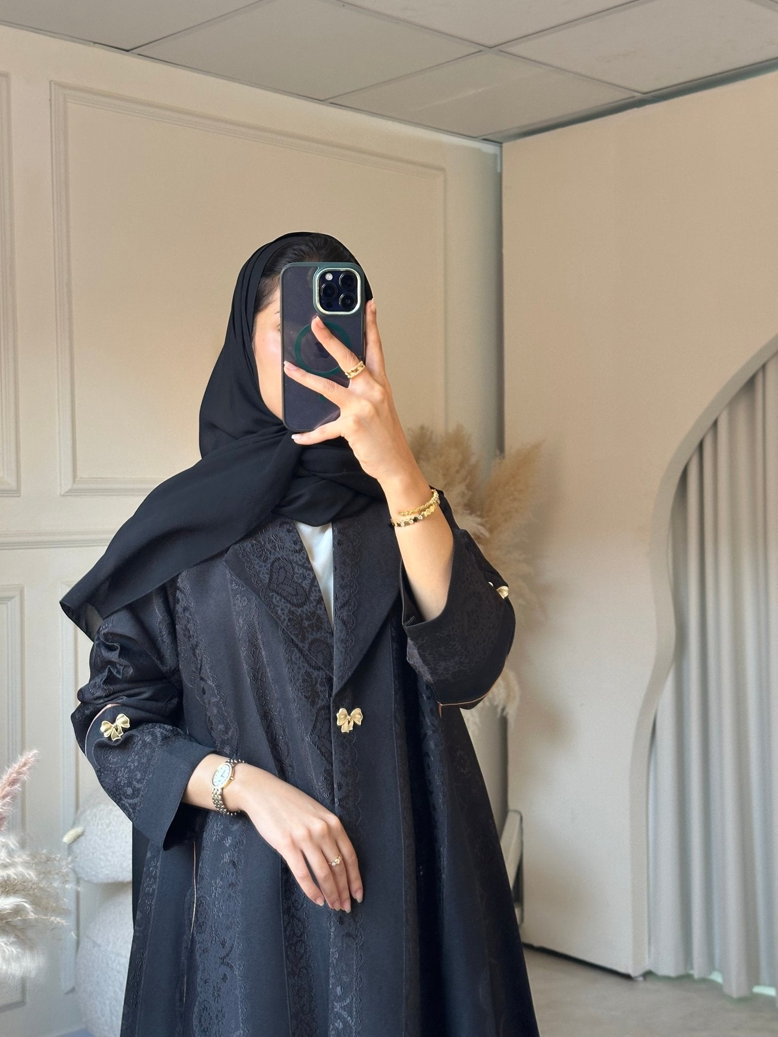 C 0841 Black Coat Abaya