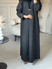 C 0850 Black Coat Abaya
