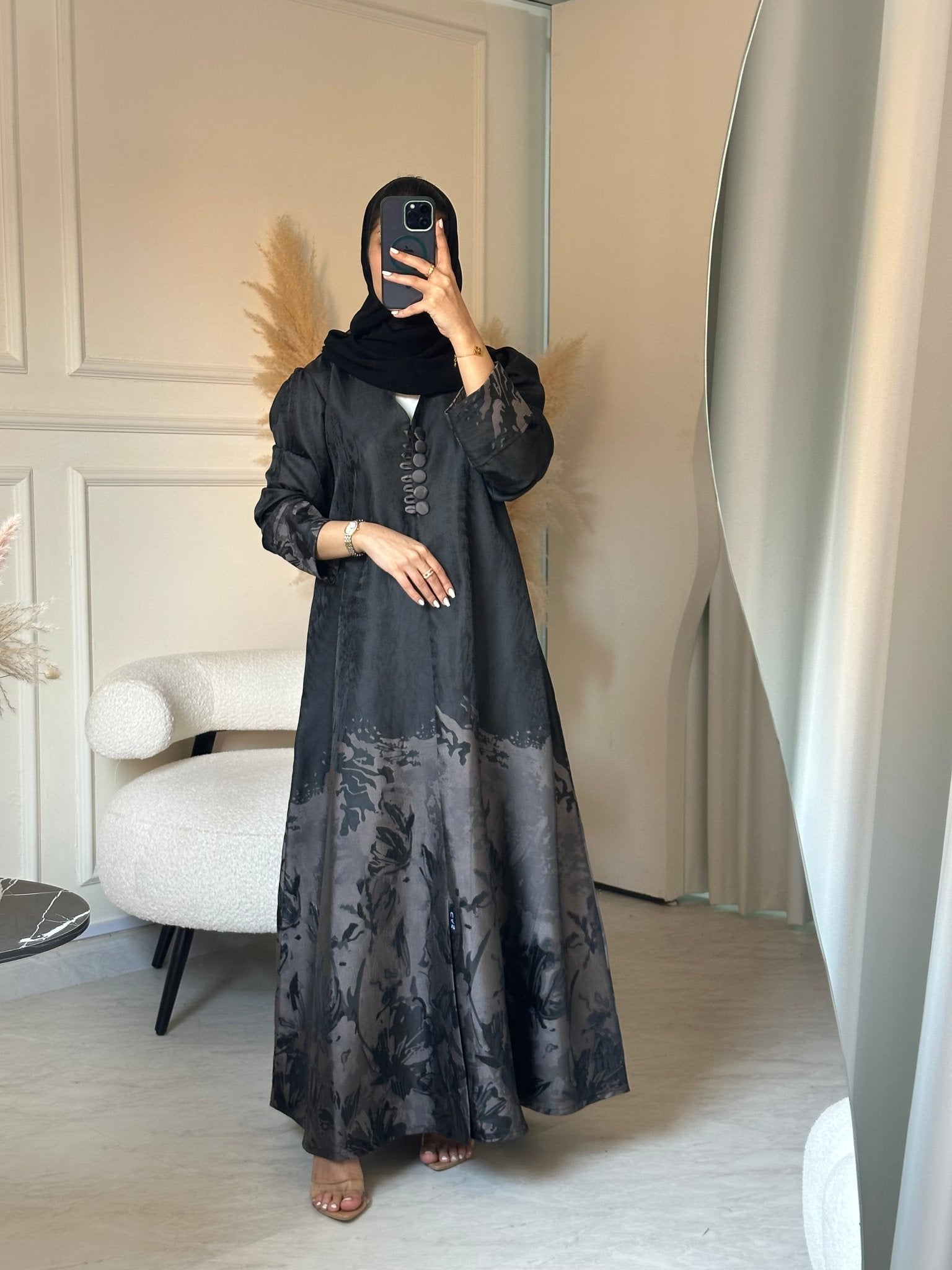 C 0855 - 01 Rose Gold Kloosh Abaya