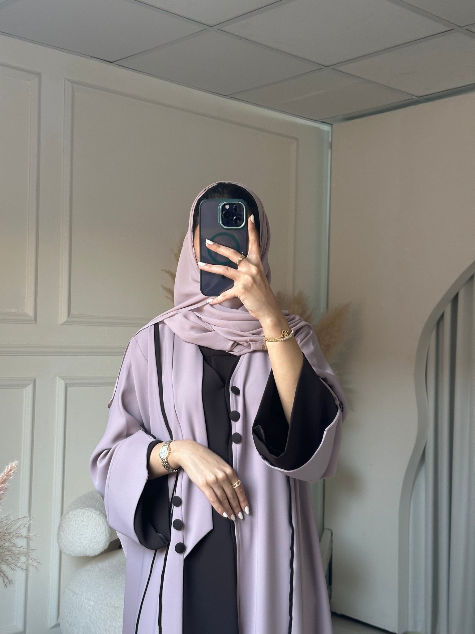 C 0857 Nude Brown Abaya