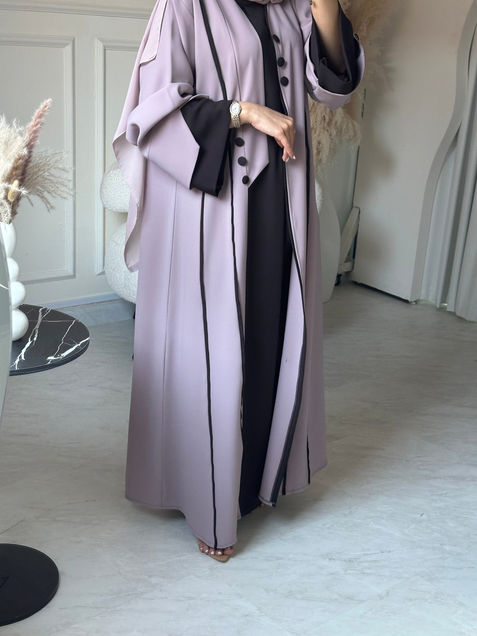 C 0857 Nude Brown Abaya