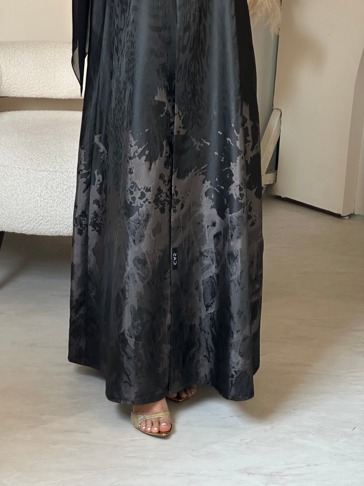 C 0863 - 01 Rose Gold Coat Abaya