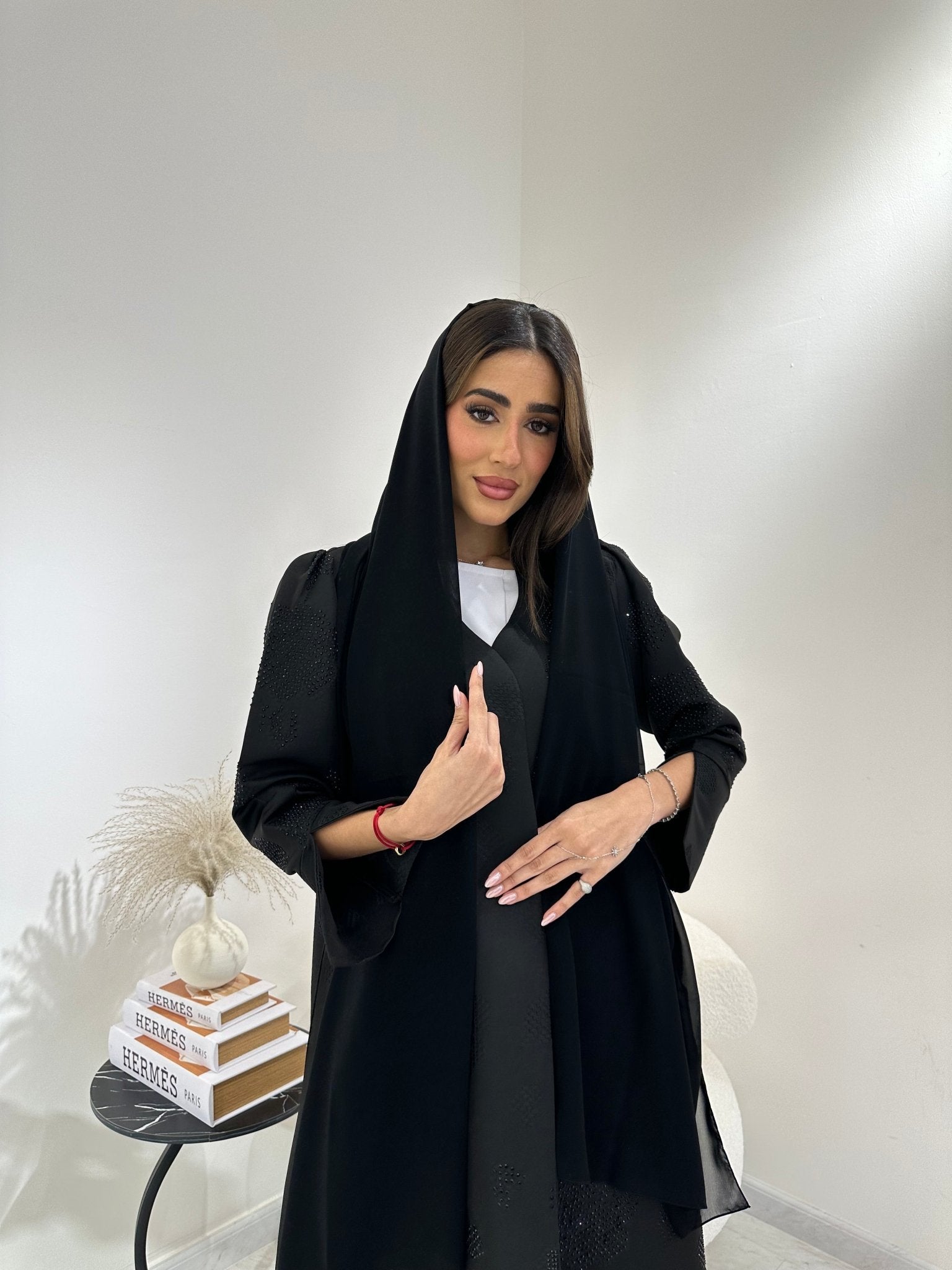 C 0871 Black Coat Abaya