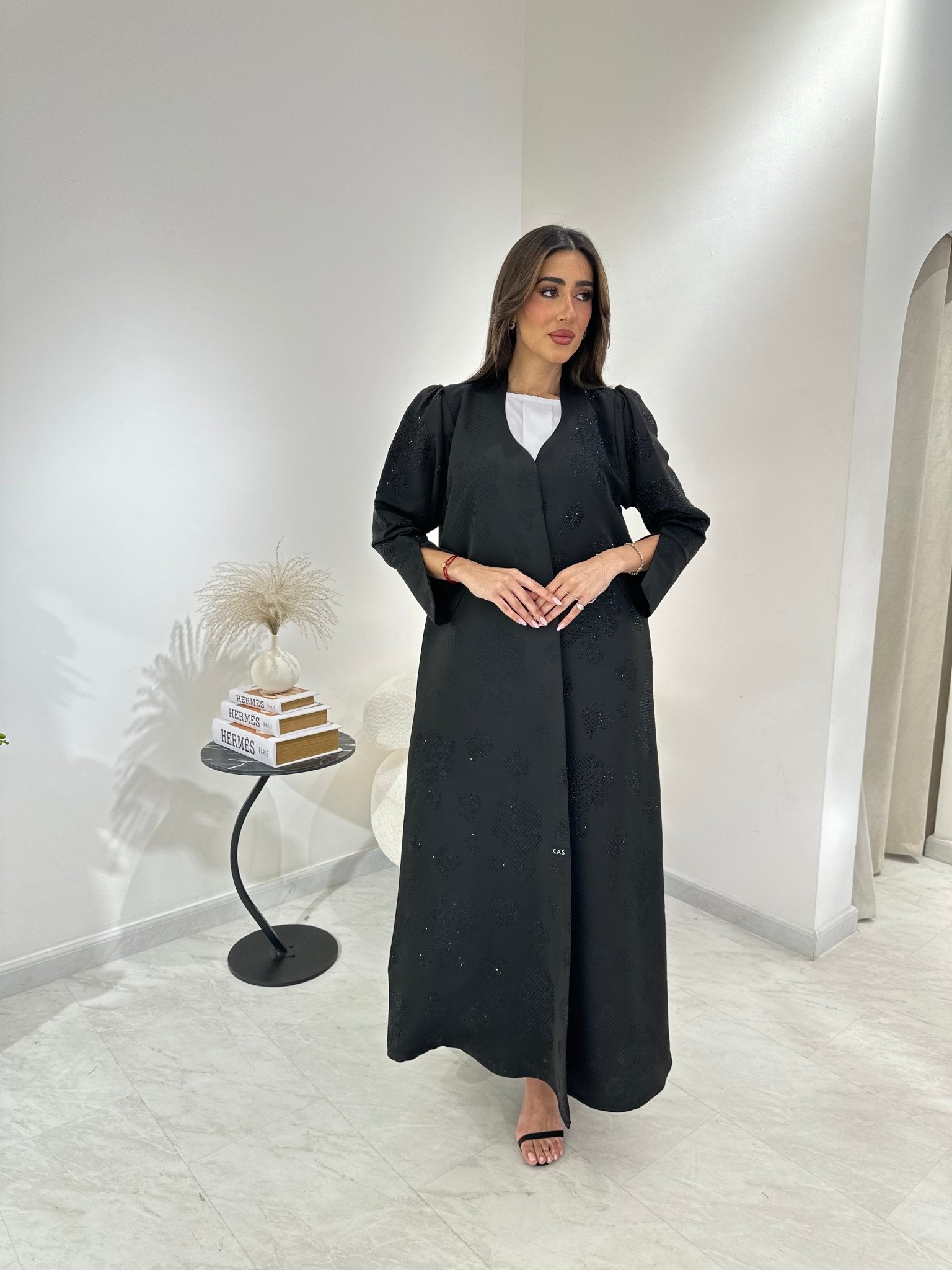 C 0871 Black Coat Abaya