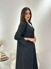 C 0871 Black Coat Abaya